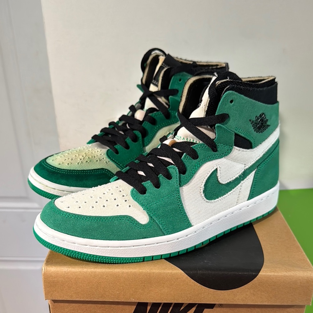 Nike Air Jordan 1 Zoom Comfort CT0978-300 Stadium Green White Men’s Size 9 Used